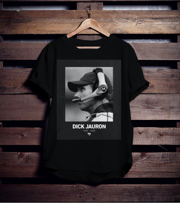 Dick Jauron 1950-2025 Memorial Jacksonville Jaguars Tribute T-Shirt