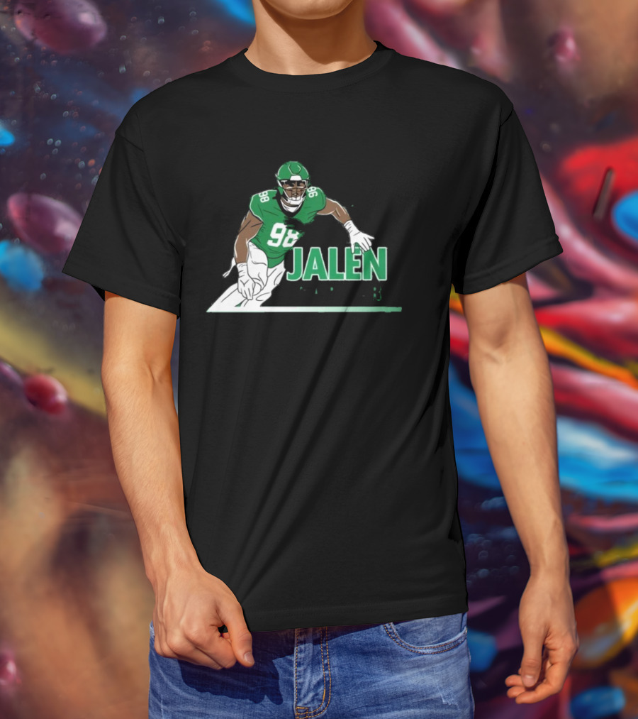 Jalen Carter 98 Big Dawg Pose Football Player T-Shirt
