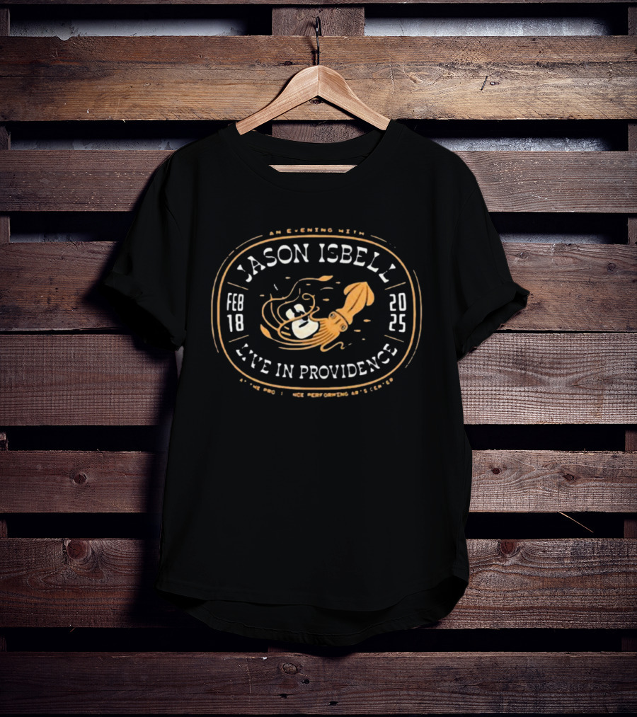 Jason Isbell February 18 2025 Live In Providence With Octopus Sensation T-Shirt