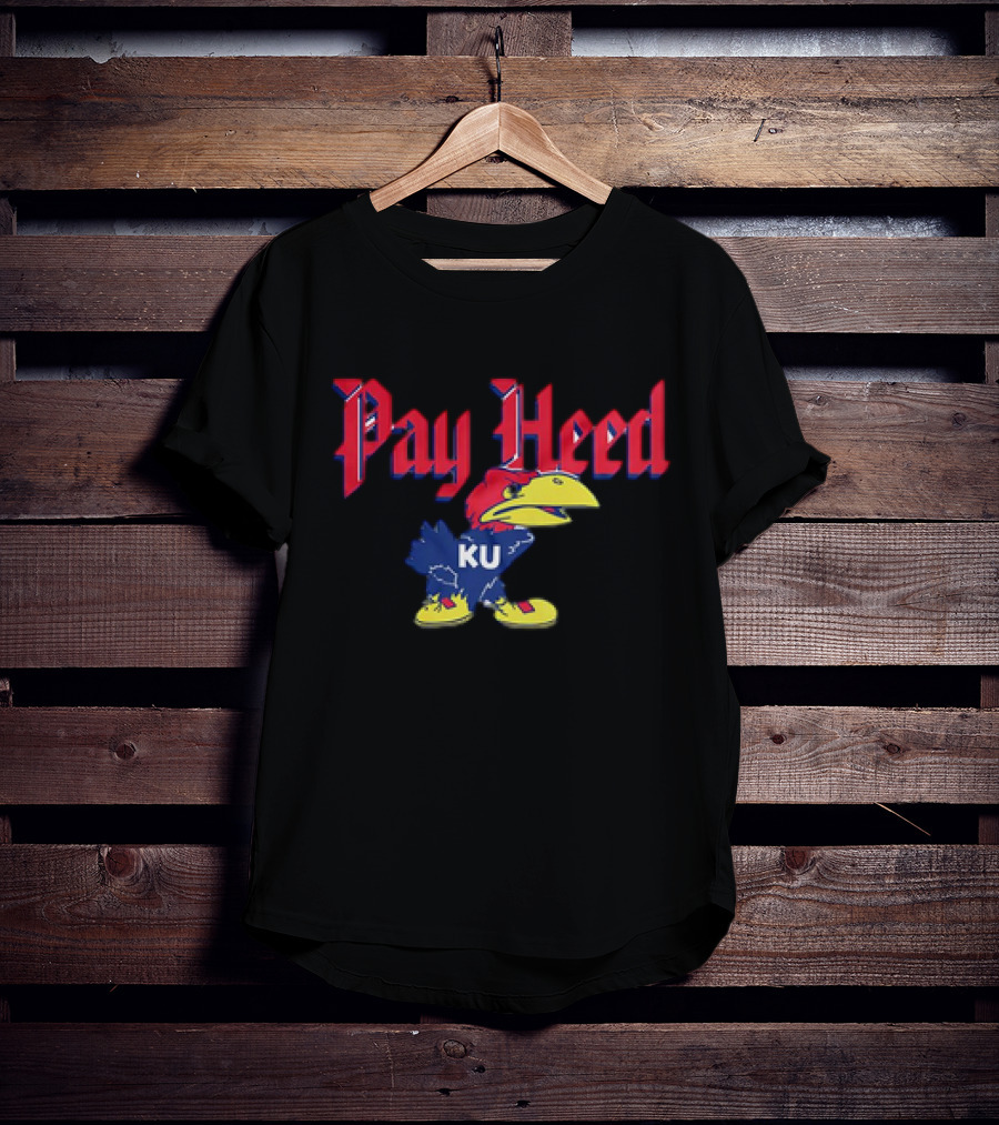 KU Jayhawk Pay Heed T-Shirt