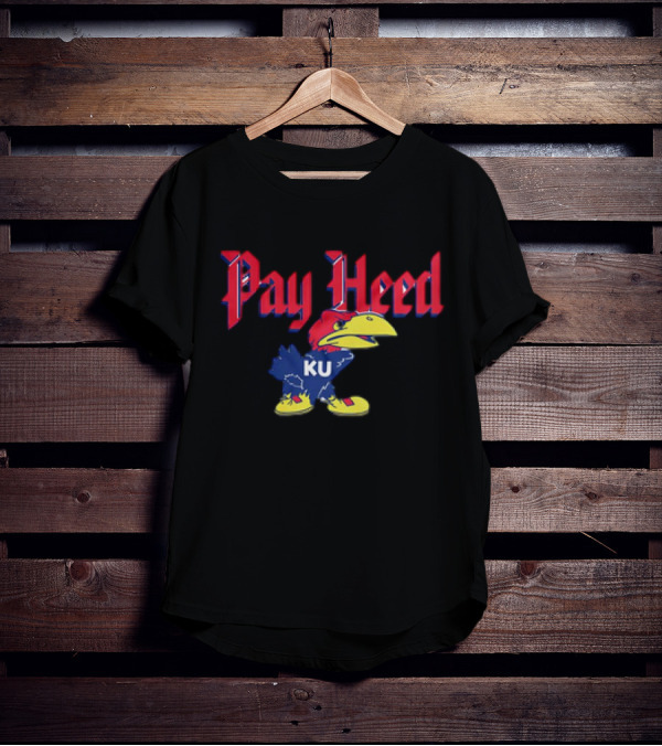 KU Jayhawk Pay Heed T-Shirt
