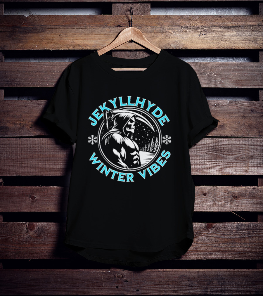 Jekyllhyde Winter Vibes Snowy Night Scene T-Shirt