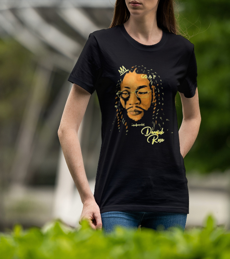 Joakim Noah GOAT Derrick Rose Portrait T-Shirt