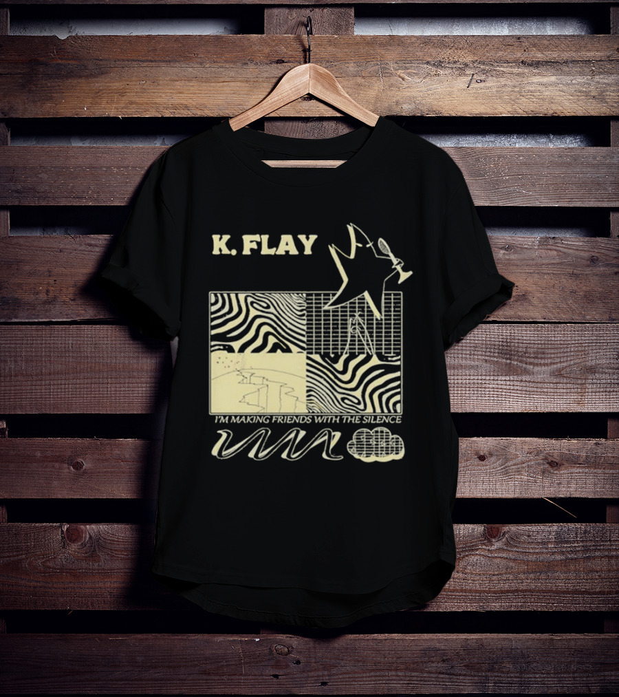K.Flay I’m Making Friends With Silence Star Pattern 2025 Tour T-Shirt