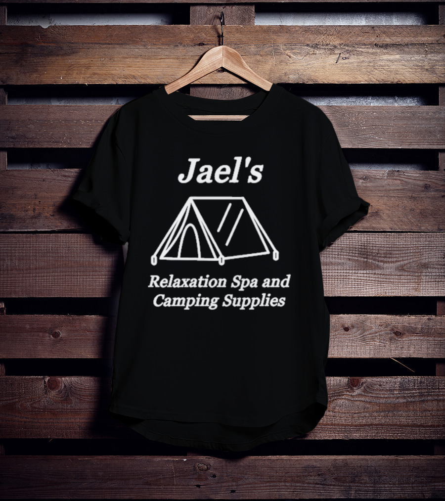 Jael's Relaxation Spa And Camping Supplies Tent Illustration T-Shirt