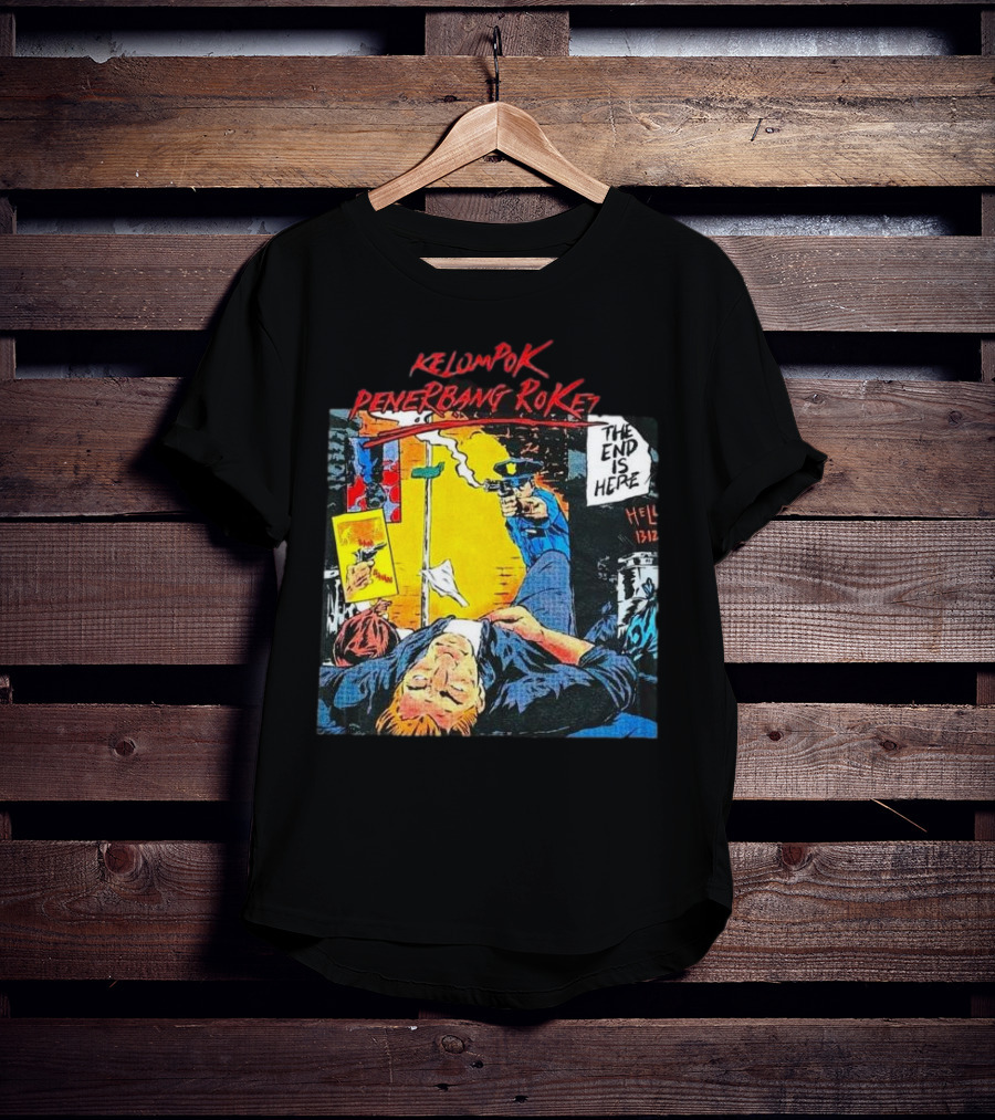 Kelompok Penerbang Roket The End Is Here Mati Muda Comic Style T-Shirt