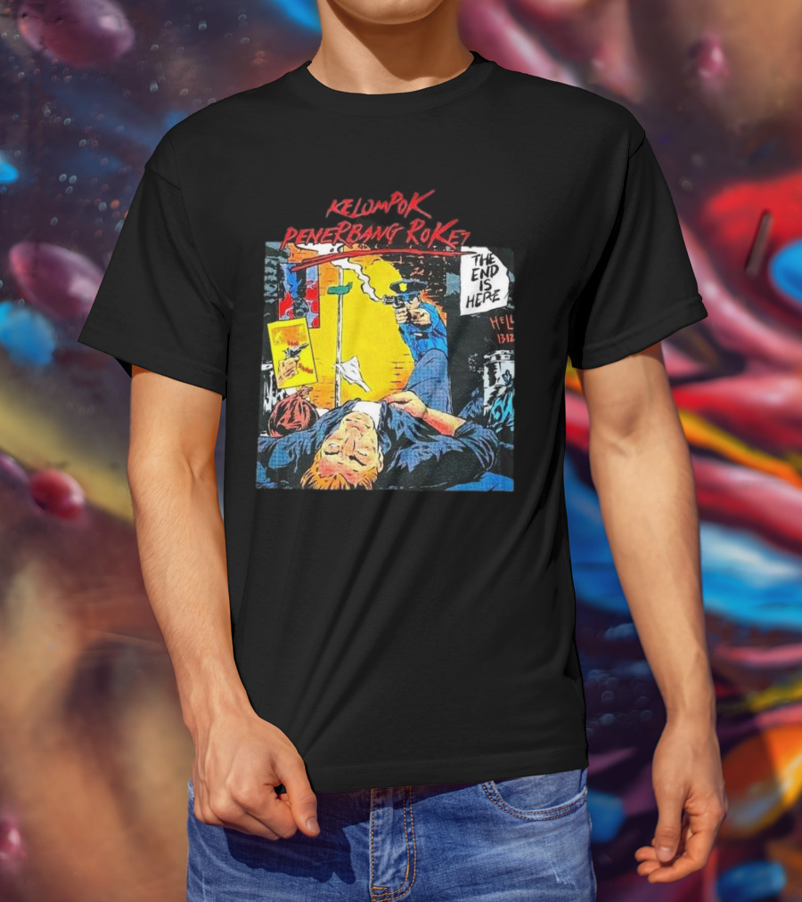 Kelompok Penerbang Roket The End Is Here Mati Muda Comic Style T-Shirt