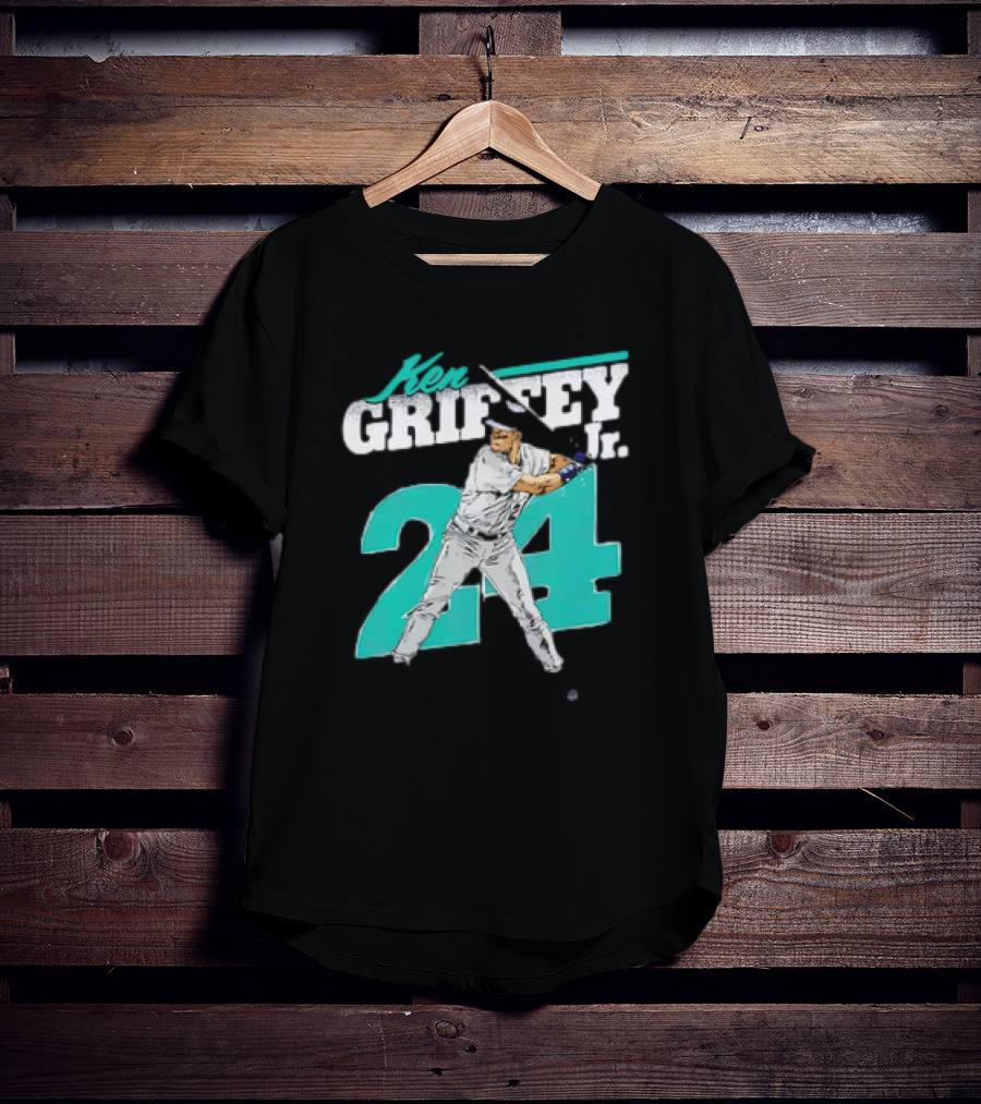 Ken Griffey Jr. Seattle Mariners 24 Retro Vintage Baseball Player T-Shirt