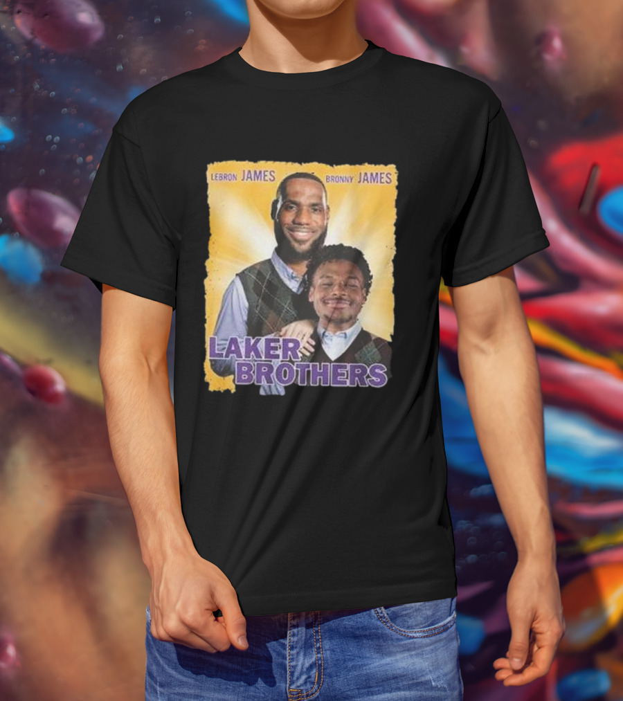 LEBRON JAMES BRONNY JAMES LAKER BROTHERS T-Shirt
