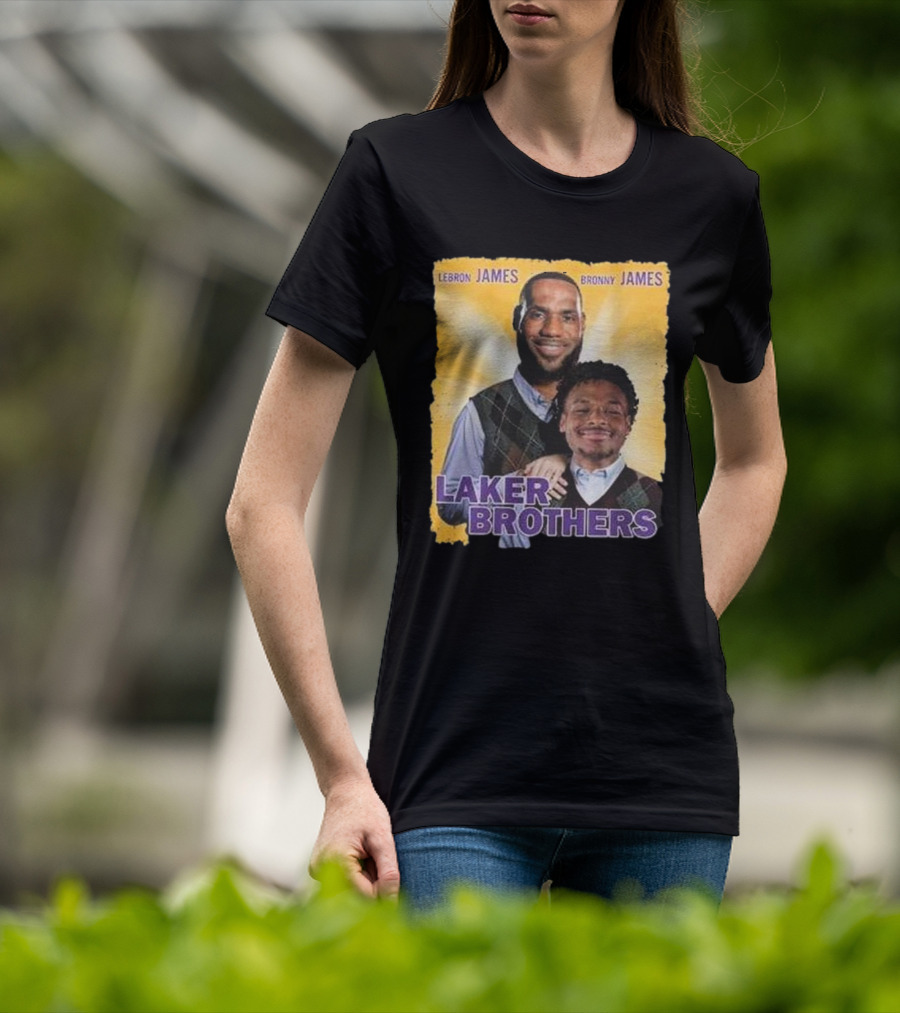 LEBRON JAMES BRONNY JAMES LAKER BROTHERS T-Shirt