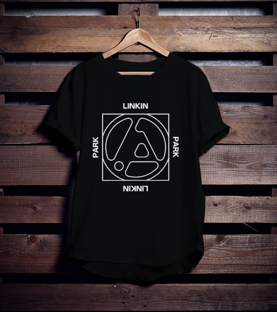 Linkin Park Tan Ladies FZ Box Logo T-Shirt