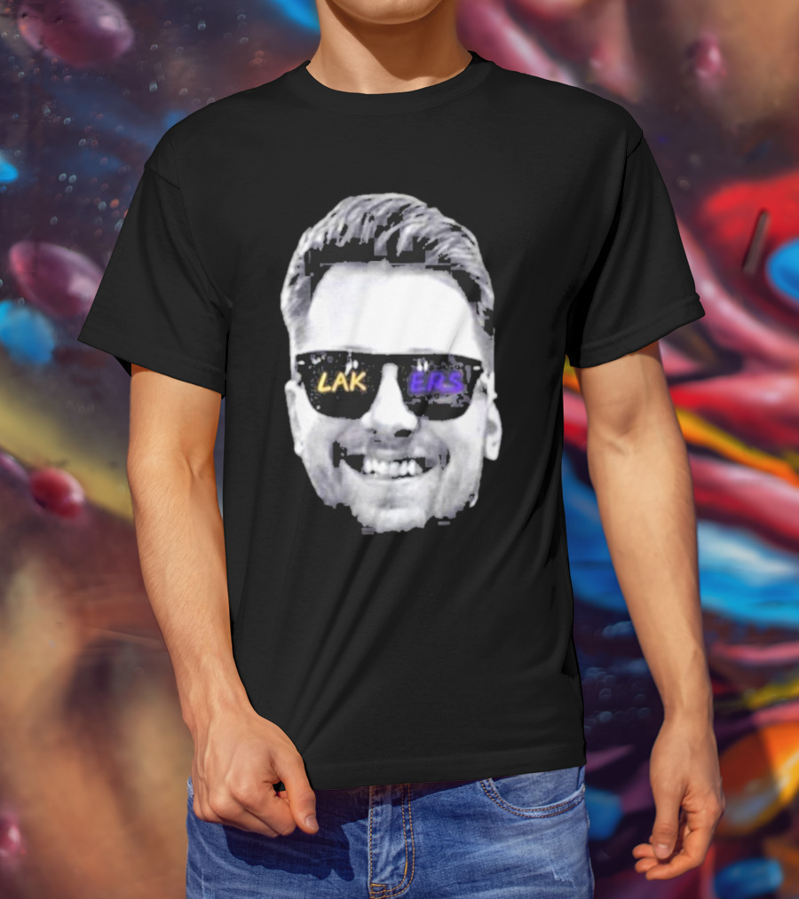 Luka Doncic Los Angeles Lakers Basketball Face Sunglasses T-Shirt