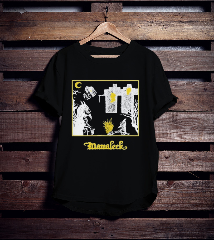 Mamaleek Netherworld Moonlit Cityscape And Surreal Figures T-Shirt