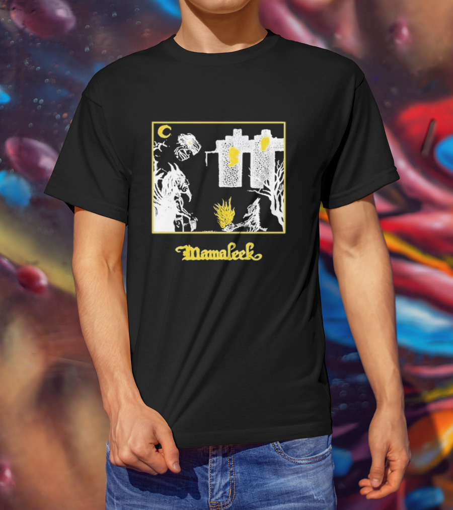 Mamaleek Netherworld Moonlit Cityscape And Surreal Figures T-Shirt