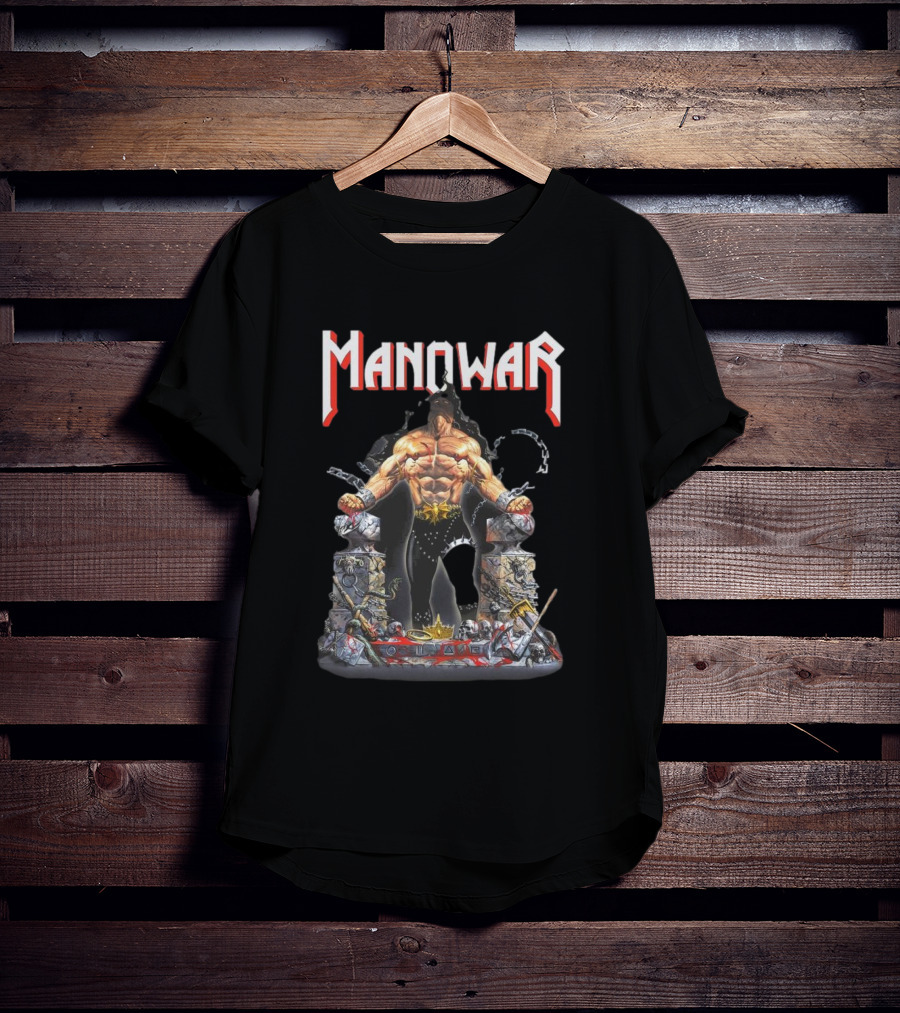 Manowar Louder Than Hell Warrior Chains 2025 T-Shirt