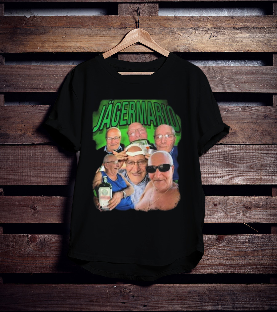 Marioscerra5 Jägermario Sigma Funny Multiphoto Collage T-Shirt