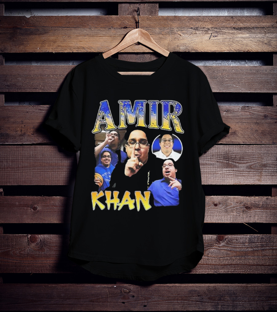 Amir Khan McNeese State University Blue And Gold Style T-Shirt