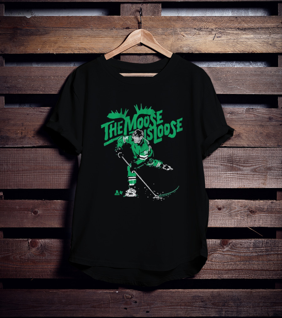 The Moose Is Loose Hockey Player Number 96 T-Shirt