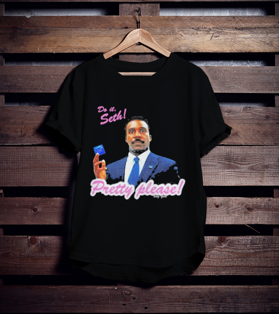 Do It Seth Pretty Please! Milchick Holding Blue Card T-Shirt