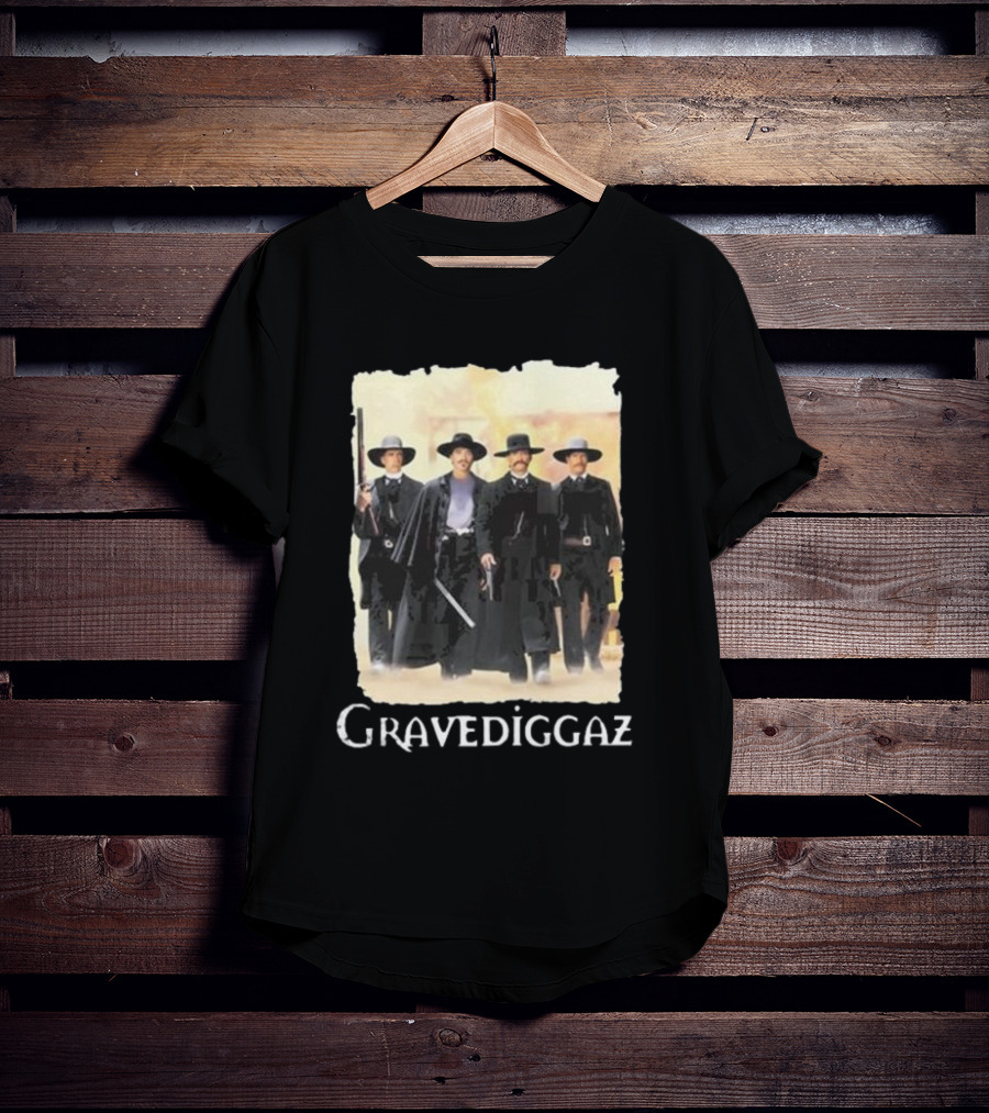 Methsyndicate Gravediggaz Tombstone Western Gunslingers T-Shirt