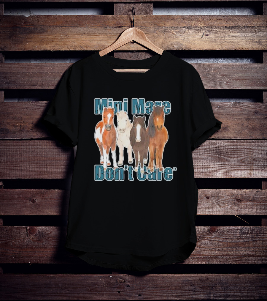 Mini Mare Don't Care Horse Trio T-Shirt