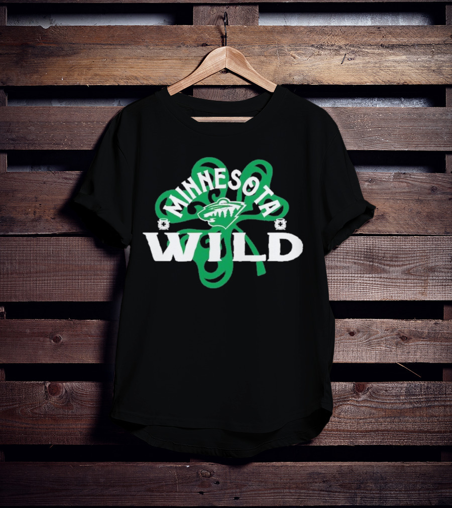 Minnesota Wild St. Patrick’s Day Shamrock T-Shirt