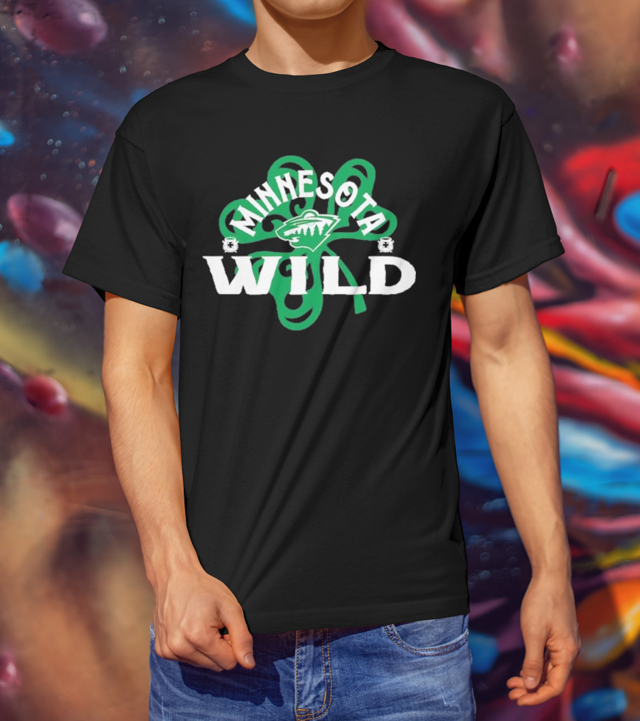 Minnesota Wild St. Patrick’s Day Shamrock T-Shirt