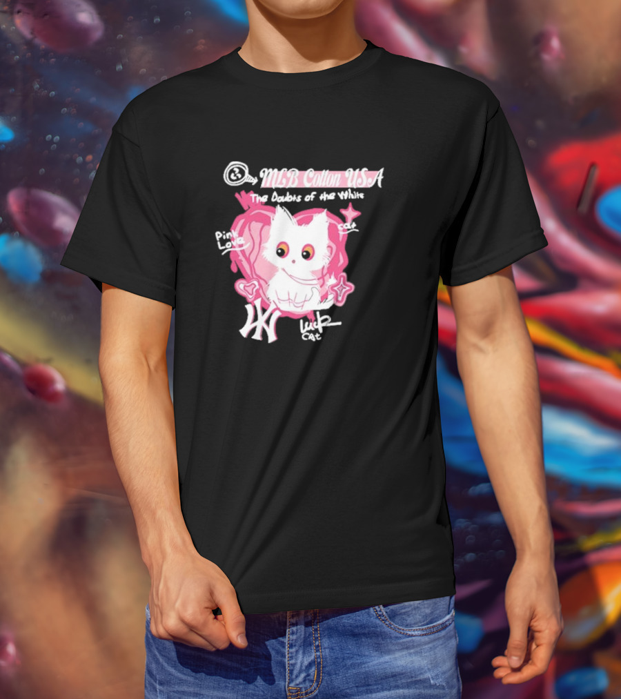 MLB Cotton USA The Doubts Of Our Values Lucky Cat T-Shirt