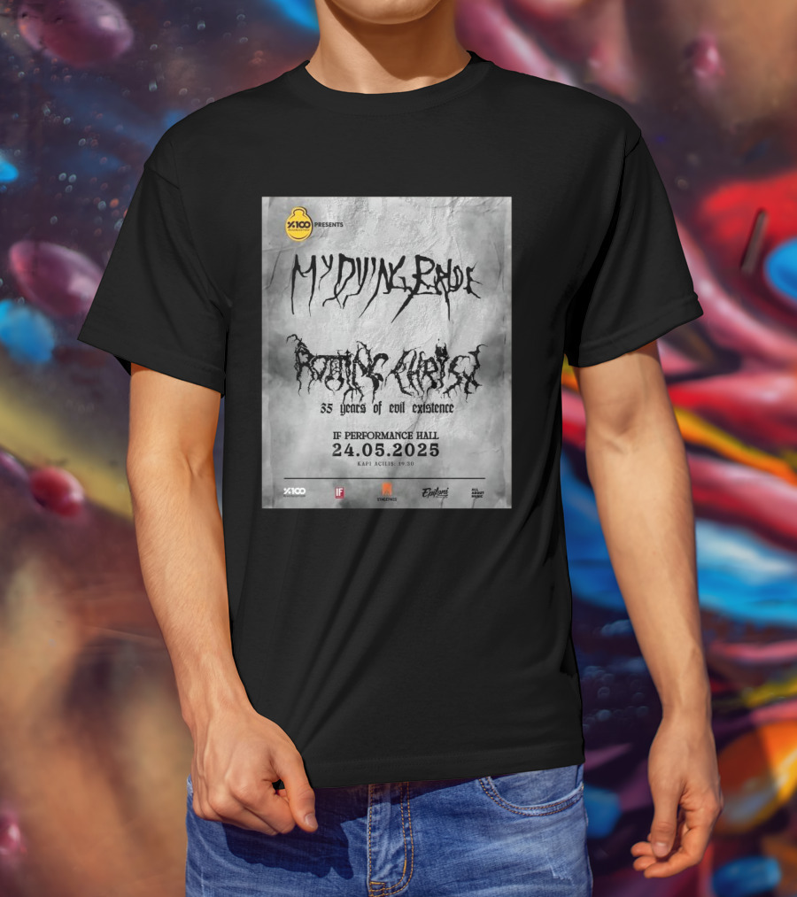 X100 Presents My Dying Bride Rotting Christ 35 Years Of Evil Existence IF Performance Hall 24.05.2025 T-Shirt