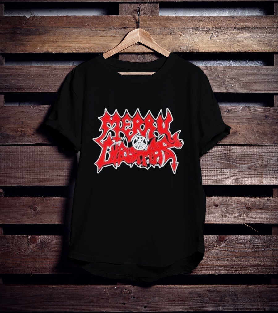 Merry Christmas Devil Pentagram Morbid Xmas T-Shirt
