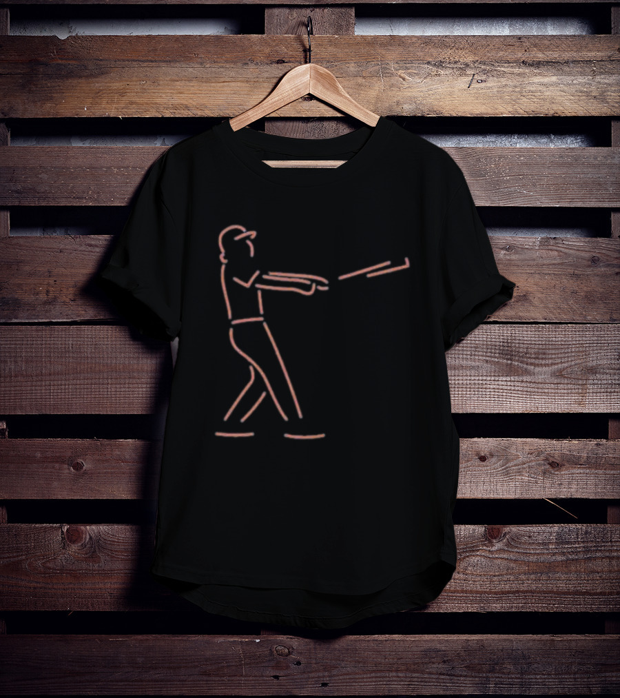 New York Mets Francisco Lindor Batting Outline T-Shirt