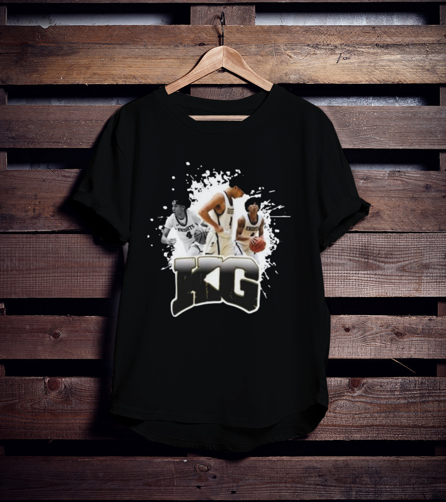 KG Knights Basketball Players Action Collage T-Shirt