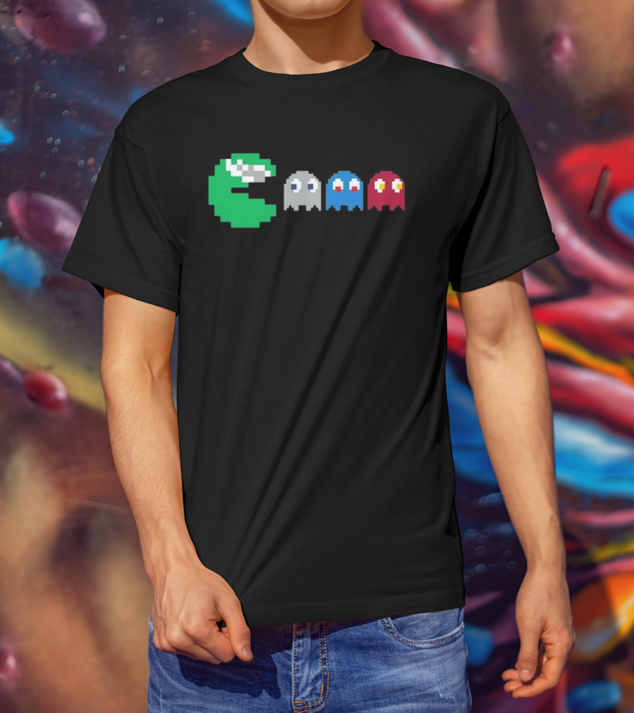 NFC East Rivalry Pac-Man Ghosts Football Theme T-Shirt
