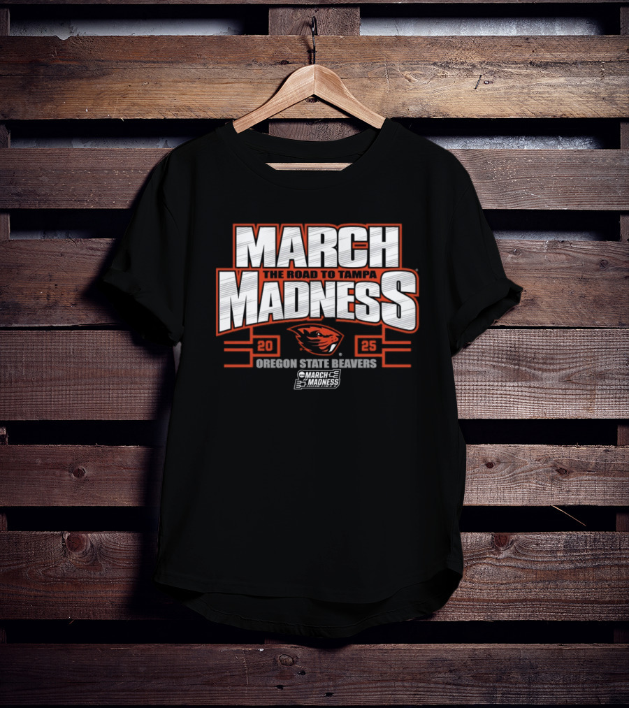 Oregon State Beavers March Madness The Road To Tampa College Sports 2025 T-Shirt