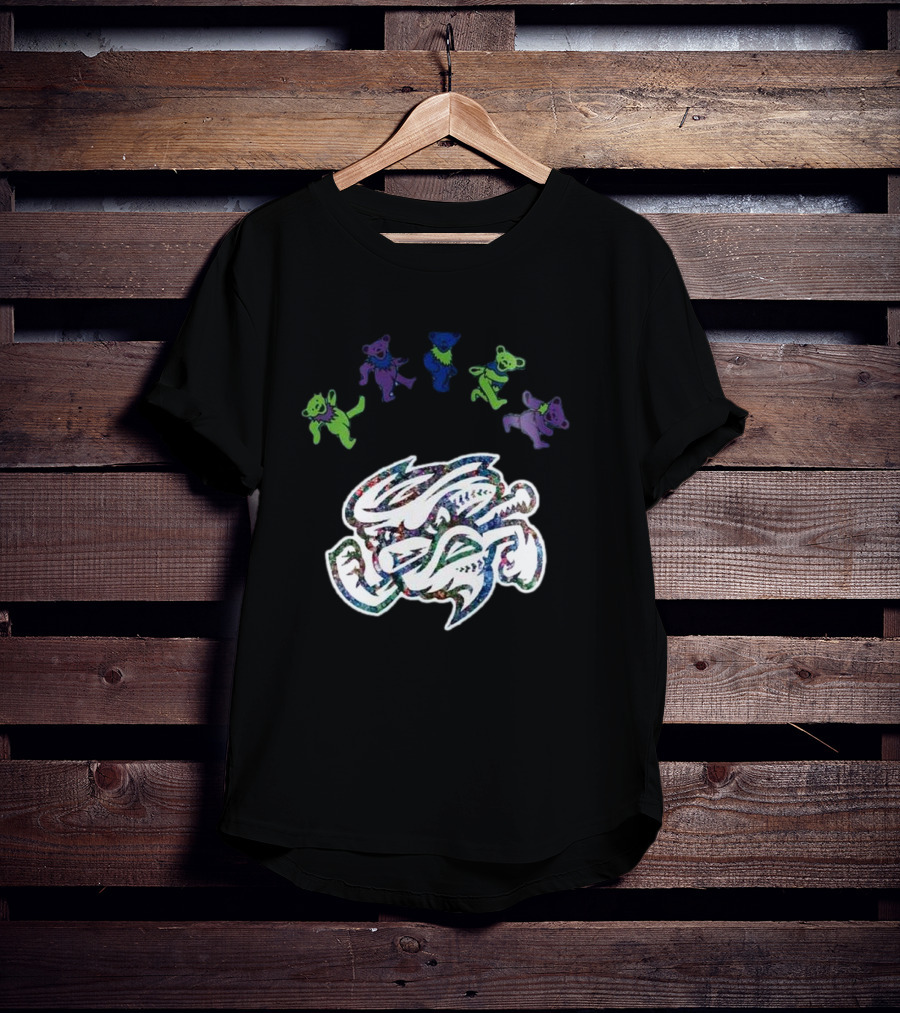 Omaha Storm Chasers Grateful Dead Night 2025 Baseball Dancing Bears T-Shirt