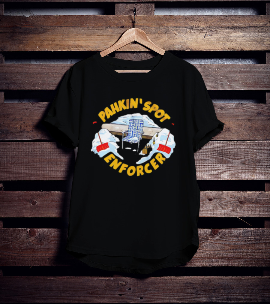 Pahkin’ Spot Enforcer Hockey Ice Rink Shovels T-Shirt