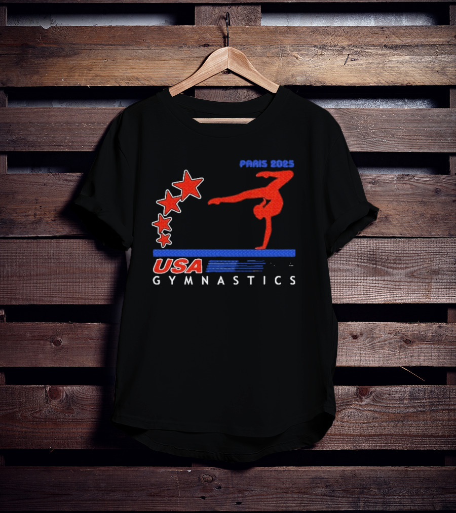 Paris 2025 USA Gymnastics Stars T-Shirt