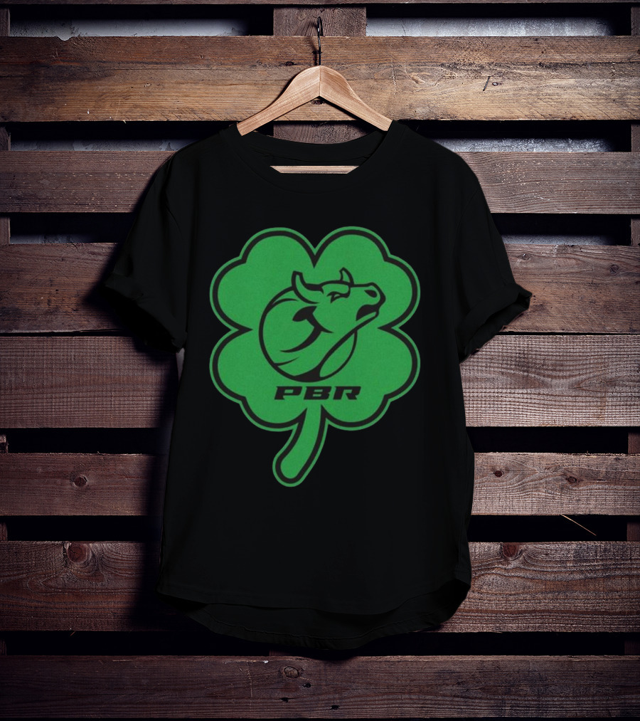 PBR Bull Head Clover Emblem T-Shirt