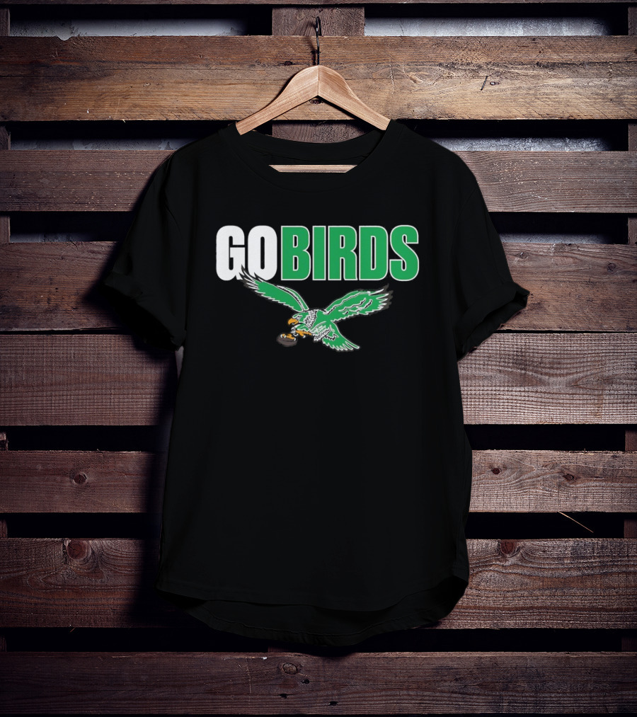 Philadelphia Eagles Go Birds Flying Eagle Emblem T-Shirt