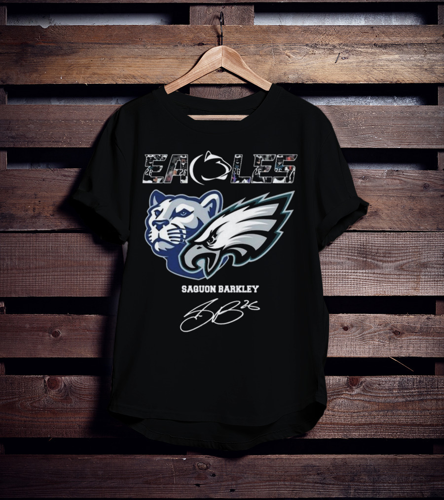 Eagles Penn State Saquon Barkley Signature T-Shirt
