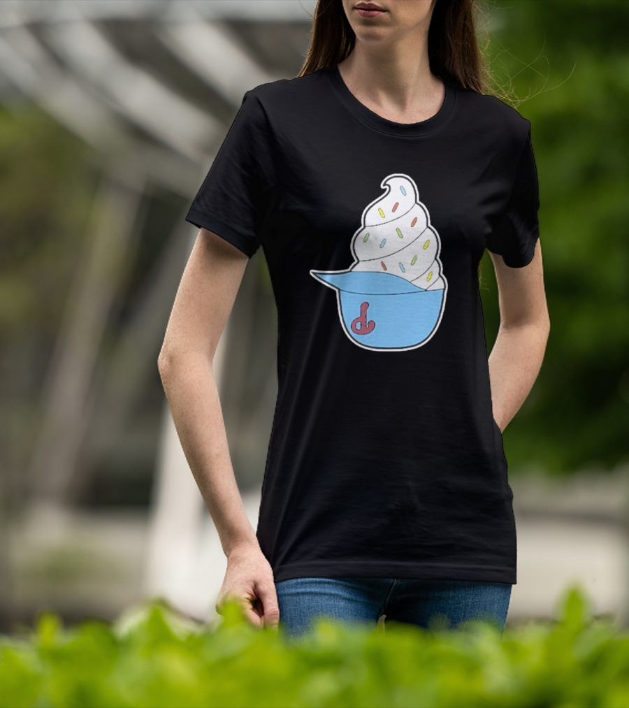 Philadelphia Phillies Ice Cream Helmet With Sprinkles T-Shirt