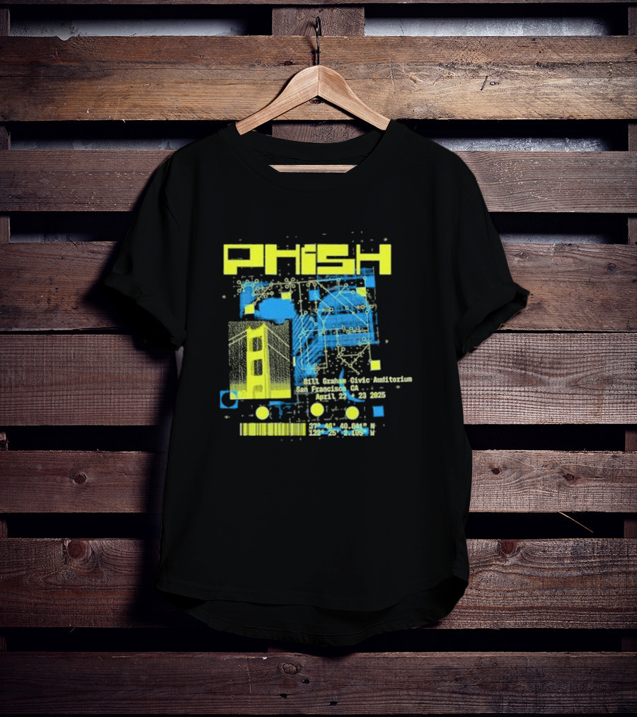 Phish San Francisco California April 22nd And 23rd 2025 T-Shirt