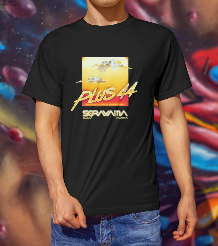 Plus 44 Sorayama Sunset With Cranes T-Shirt