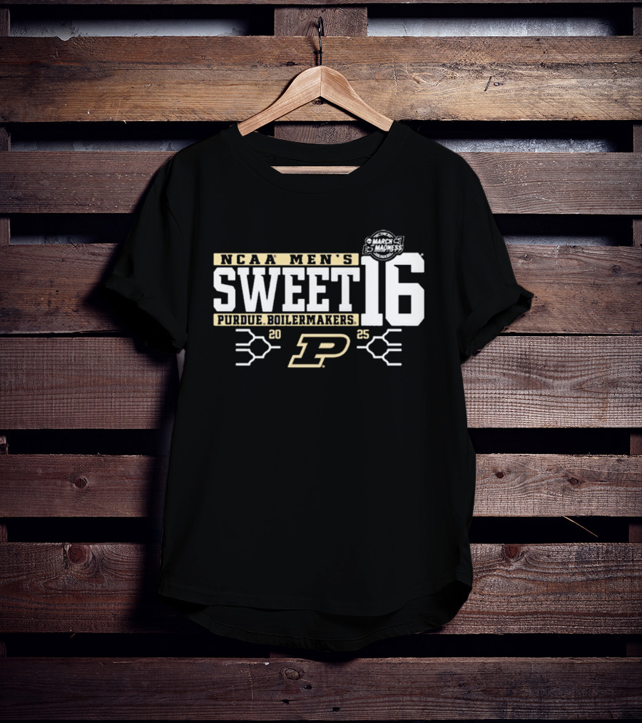 Purdue Boilermakers NCAA Men's Sweet 16 March Madness 2025 T-Shirt