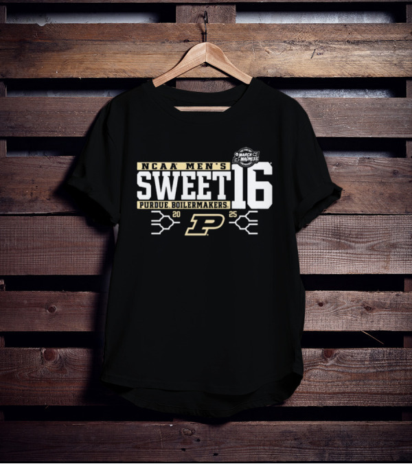 Purdue Boilermakers NCAA Men's Sweet 16 March Madness 2025 T-Shirt