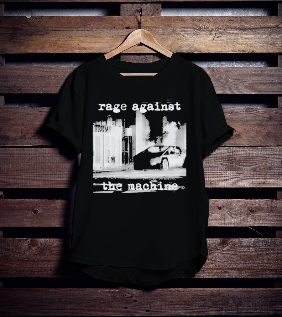 Rage Against The Machine Car Explosion Outside Building T-Shirt