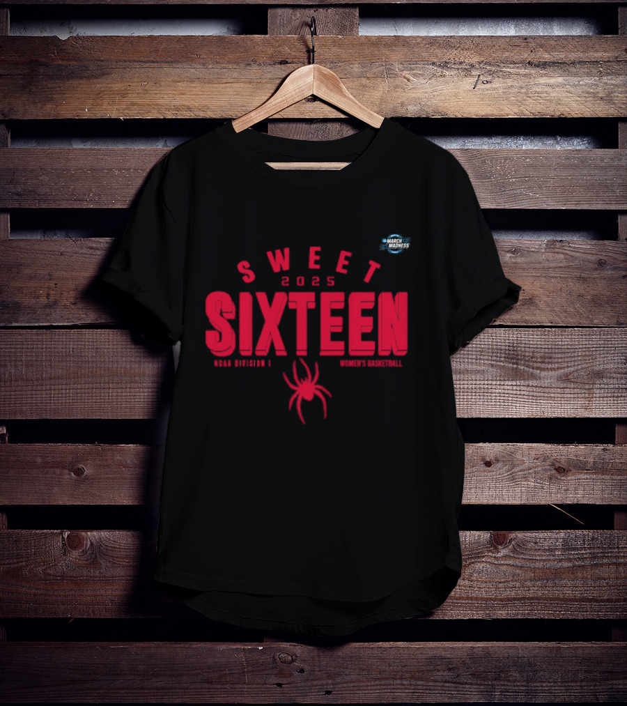 Richmond Spiders Sweet Sixteen 2025 NCAA Women’s Basketball Tournament March Madness T-Shirt
