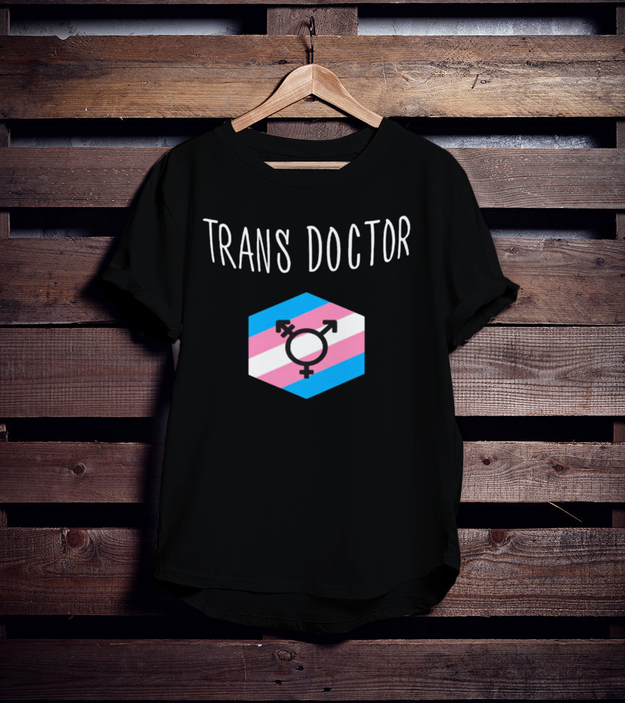 Trans Doctor Pride Symbol Hexagon T-Shirt