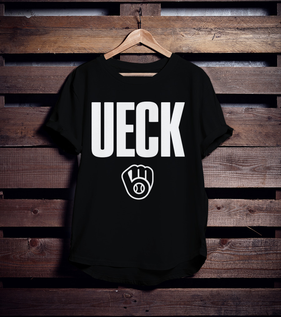 Milwaukee Brewers MLB Thank You UECK Baseball Glove Tribute T-Shirt