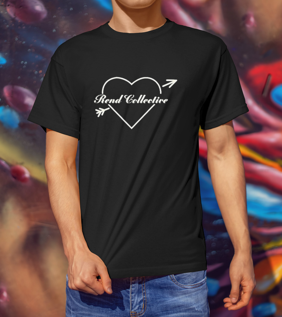 Rend Collective Heart Arrow Valentine Design T-Shirt